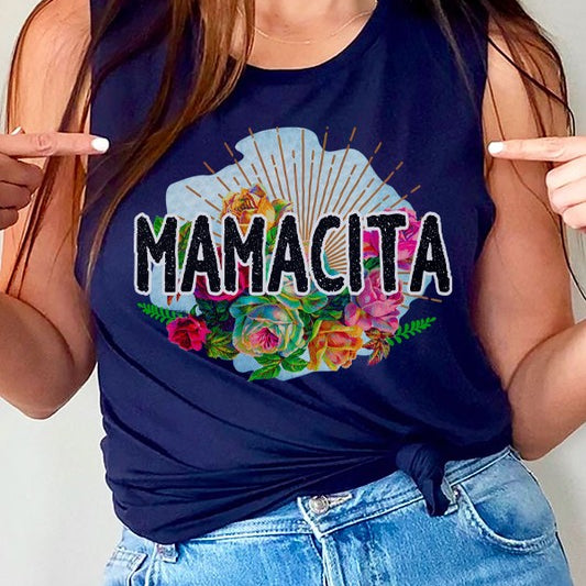 Mamacita Graphic Muscle Tank Top