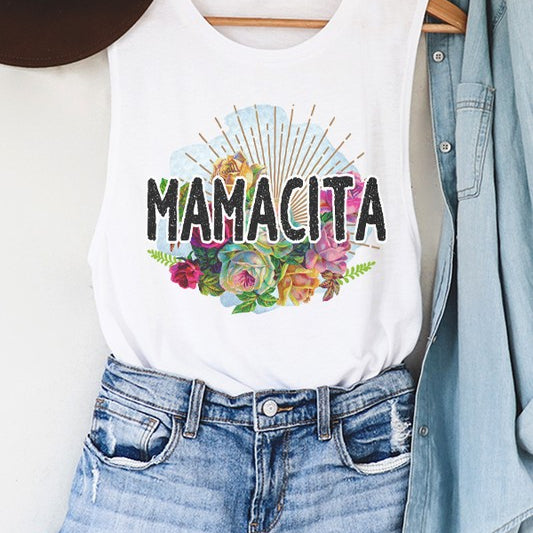 Mamacita Graphic Muscle Tank Top