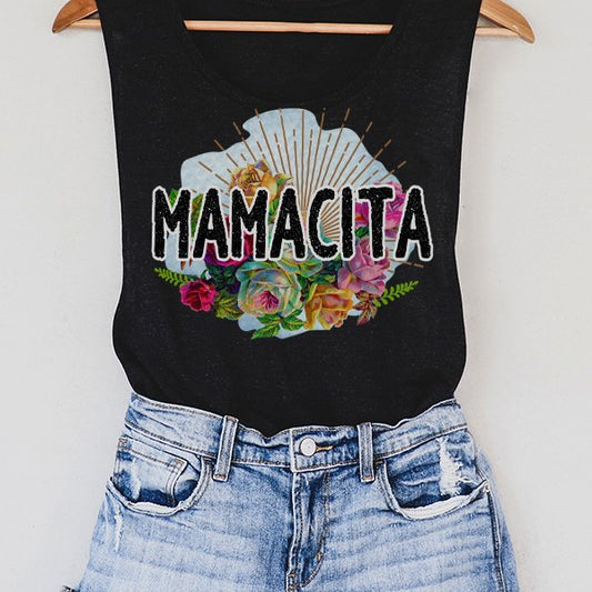 Mamacita Graphic Muscle Tank Top