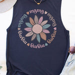 Mama Soft Colored Circle Tank Top