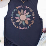 Mama Soft Colored Circle Tank Top