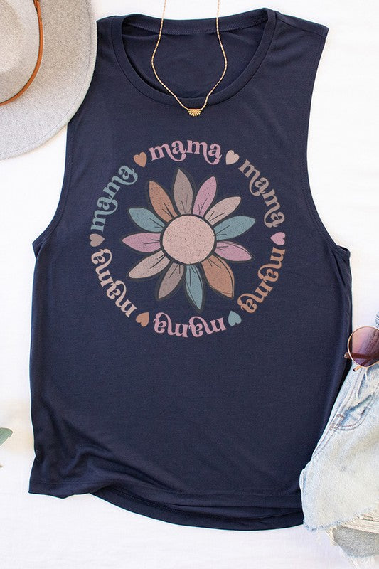 Mama Soft Colored Circle Tank Top