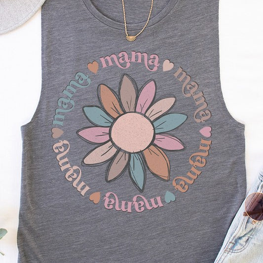 Mama Soft Colored Circle Tank Top