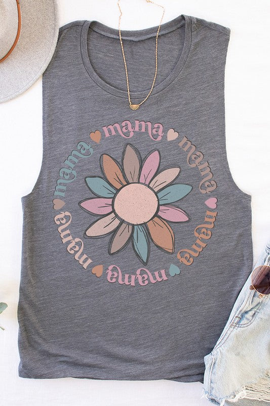 Mama Soft Colored Circle Tank Top