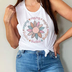 Mama Soft Colored Circle Tank Top