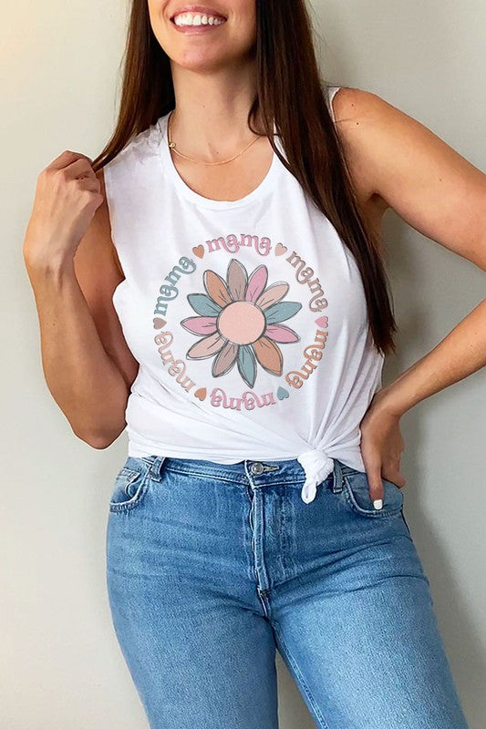 Mama Soft Colored Circle Tank Top