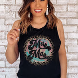 Mama Leopard Circle Tank Top