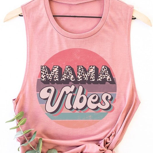 Mama Vibes Muscle Tank Top