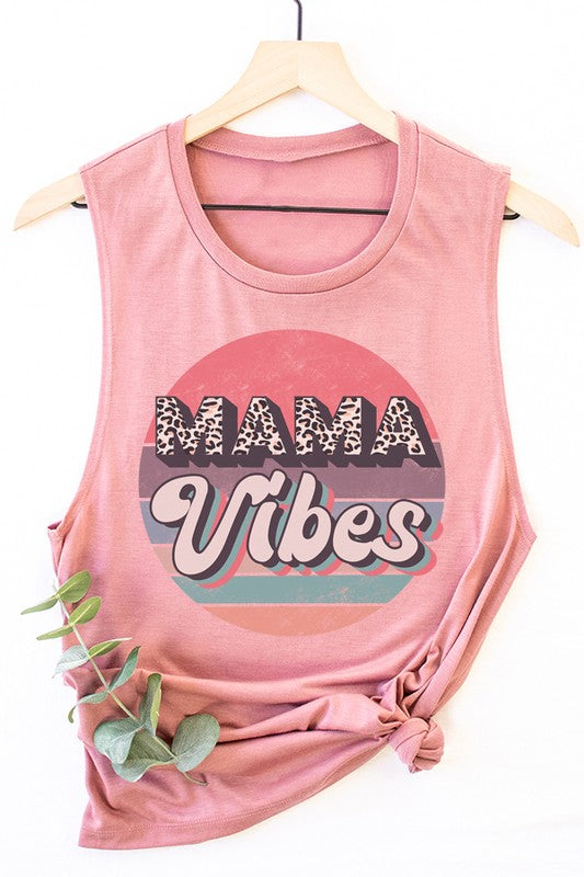 Mama Vibes Muscle Tank Top