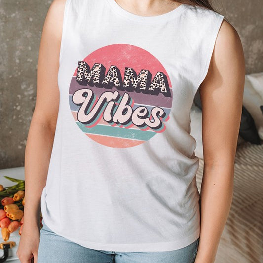 Mama Vibes Muscle Tank Top