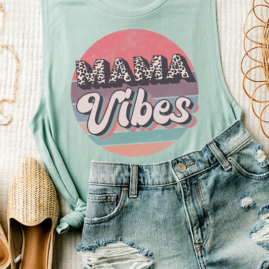 Mama Vibes Muscle Tank Top