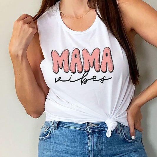 Mama Vibes Muscle Tank Top