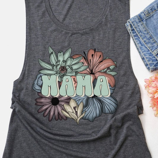 Mama Floral Tank Top