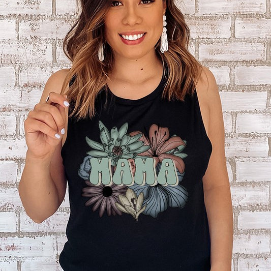 Mama Floral Tank Top