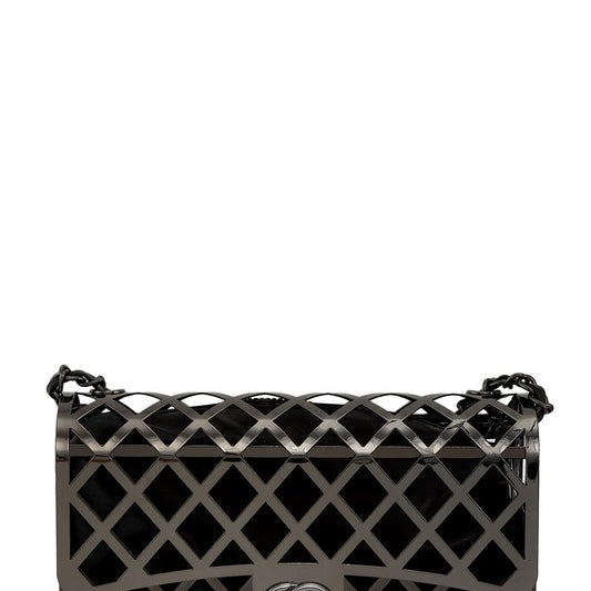 Metal Square Chain Crossbody Bag