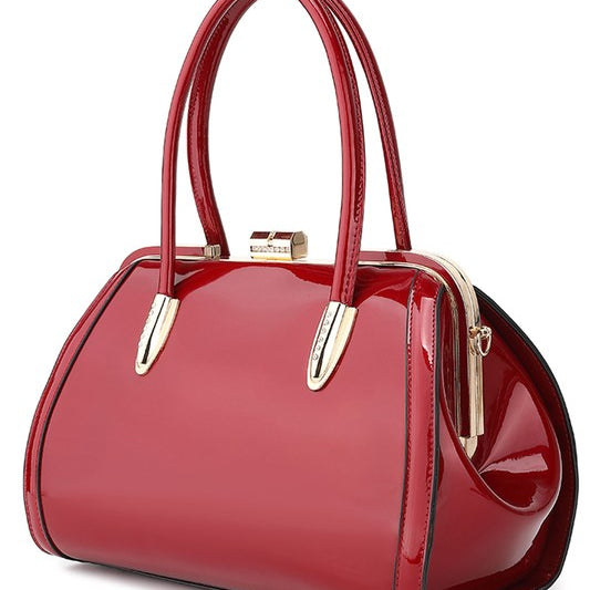 MKF Marlene Patent Satchel Handbag by Mia K