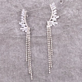 ANGELE DROP CUBIC ZIRCONIA EARRINGS