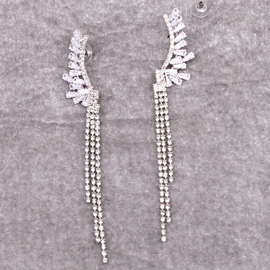 ANGELE DROP CUBIC ZIRCONIA EARRINGS