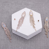 Teardrop Shape and Tassels earrings