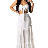 WOMEN SUMMER FASHION 2PC DRESS SET