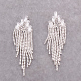 Luxury Cubic Zirconia Tassel Drop Earrings