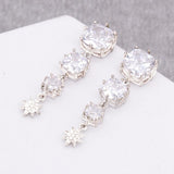 Dangle Cubic Zirconia Earrings