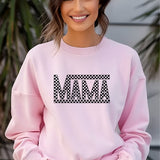 Checkered Mama Crewneck Sweatshirt