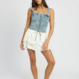 CARGO DENIM CORSET