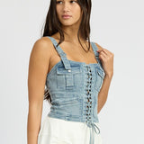 CARGO DENIM CORSET