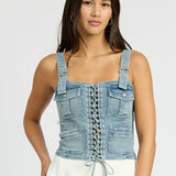 CARGO DENIM CORSET