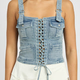 CARGO DENIM CORSET