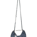 Denim & Chains Crossbody Bag