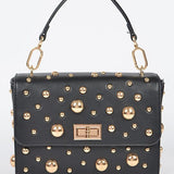 Mix Studs Convertible Top Handle Swing Bag