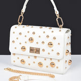 Mix Studs Convertible Top Handle Swing Bag