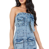 WOMEN FASHION DENIM DRESS