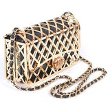 2 In 1 Metal Cage Iconic Shoulder Bag