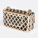 2 In 1 Metal Cage Iconic Shoulder Bag