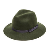 Wool Felt Ribbon Fedora