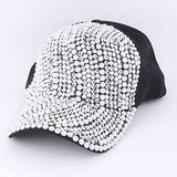 Pearl Crystal Embellished Fashion Cap