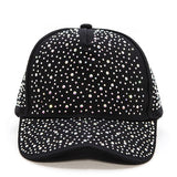 All Over Rhinestone Pave Fashion Cap