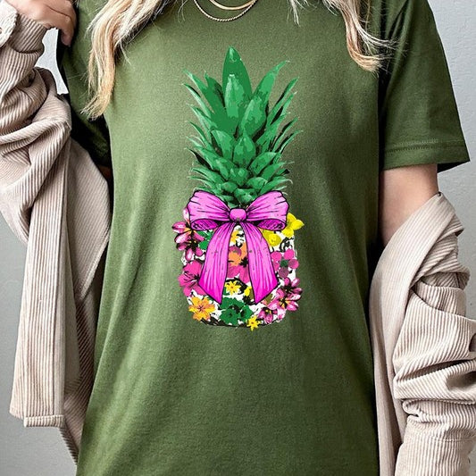 Coquette Pineapple Graphic T Shirts