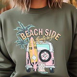 Beach Side Ready To Go Graphic Fleece Sweatshirts