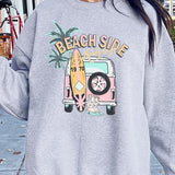 Beach Side Ready To Go Graphic Fleece Sweatshirts