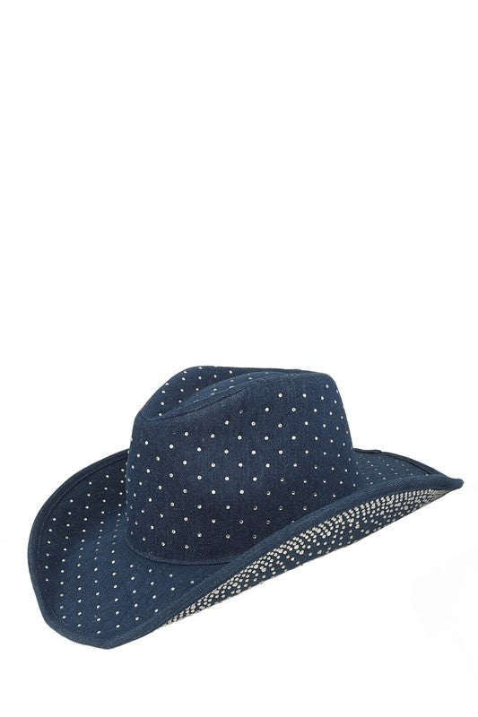 Studded Rhinestone Cowboy Hat