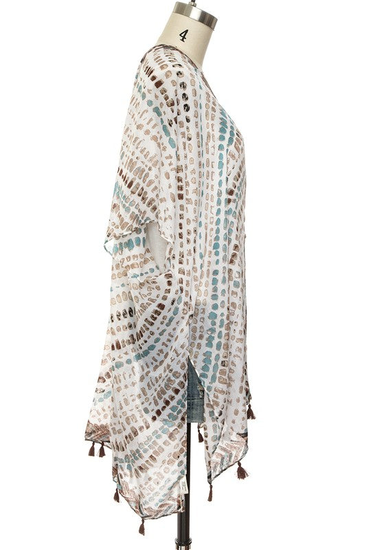 Fringe Tassel Light Weight Kimono 