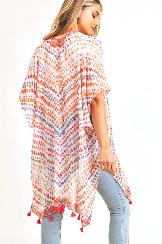 Fringe Tassel Light Weight Kimono 