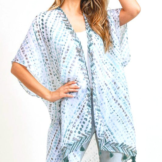 Fringe Tassel Light Weight Kimono 