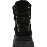 Wellerman Faux Fur Detail Chunky Hiker Boots