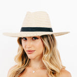 Basket Weave Straw Sun Hat