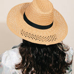 Basket Weave Straw Sun Hat